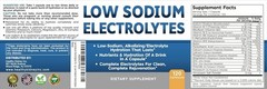 LOW SODIUM ELECTROLYTES, SUGAR FREE FAST HYDRATION POTASSIUM, MAGNESIUM, ZINC
