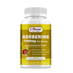 Premium Berberine HCL Extract 1000mg, Healthy Cholesterol, Anti-Inflammatory