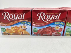 Royal Gelatin Sugar Free Variety Pack of 12-3 Boxes Each Flavor