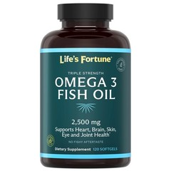 Life’s Fortune Fish Oil Omega 3 Concentrate Supplement 2500 mg, 120 Softgels,…