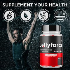 (1 Pack) Jellyforce Male Gummys Advanced Male Jelly Force Formula 60 Gummies