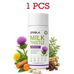 Uvola Milk Thistle Supplement, 80% Silymarin Liver Support Formula,90 Capsules