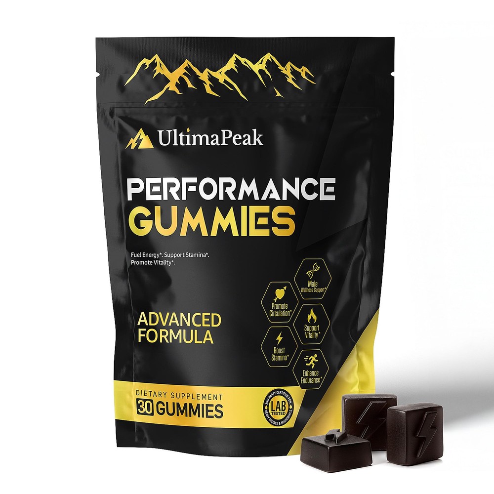 UltimaPeak Pure Himalayan Shilajit Gummies with 30 Count (Pack of 1)