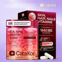 Skin, Cata-Kor Hair & – Supplement – Ca AKG – MSM Nails Hyaluronic Acid – Biotin