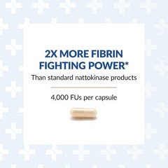 Nattovena Pure Nattokinase Supplement – Double Strength 4,000 FUs Capsules