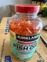 Kirkland 1200mg Omega-3 Fish Oil Softgels – 230 counts