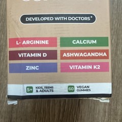 Height Growth Gummies | Vitamin Gummies with Calcium, Magnesium Glycinate 9/2027