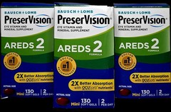 3x Bausch + Lomb PreserVision AREDS2 130×3=390 Mini Softgels – EXP 05/2027+