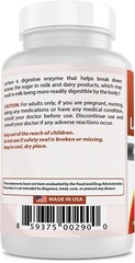 3 Pack Fast Acting Lactase Enzyme Tablet, 3000 Fcc Alu, 180 Count
