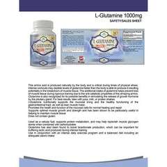 Diabetic Support Glucose Balance and L-Glutamine Muscle Supplement 60 Capsules