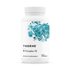 Thorne B-Complex 6 Active B Vitamins B1 B2 B3 B5 B6 B7 B9 B12 60 Servings