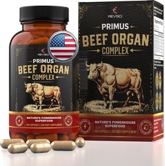 Primus Beef Organ Complex 180 Capsules Revsci Grassfed Ancestral Blend Liver