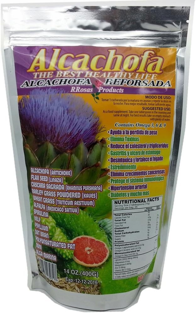 Alcachofa Reforsada Powder the Best Healthy Life 14 Oz Artichoke