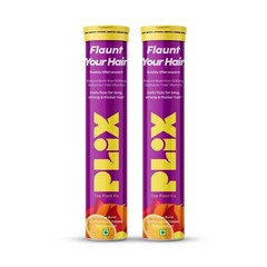 The Plant Fix Plix Heavenly Hair With Natural Biotin Effervescent Tablets Orange