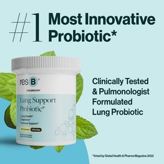 resB Lung Support Probiotic Supplement Lung Health Supplement for Smokers, G…