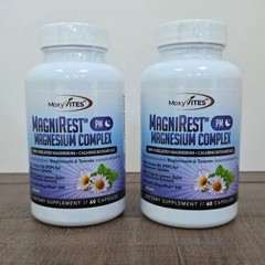 TWO PACK MoxyVites MagniRest PM Magnesium Complex for Women & Men – calming