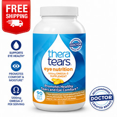 TheraTears Eye Nutrition 1200mg Omega-3 Softgels – Advanced Vision Support – 90