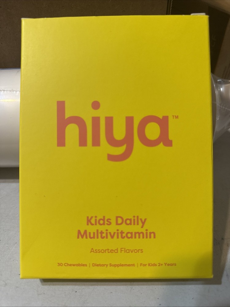 Hiya Health Kid’s Daily Multivitamin 30 Chewables Sugar Free Assorted Exp 3/26