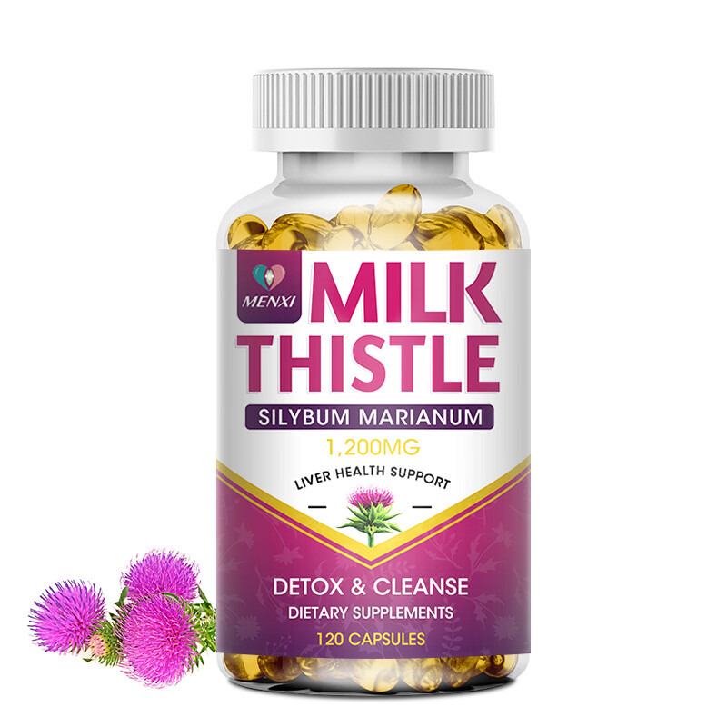 120 Liver Cleanse Detox Capsules Milk Thistle Extracts Silymarin, Dandelion