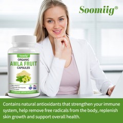 Amla – 1500mg Capsules- Vitamin C – Immune support – healthy skin & hair-Organic