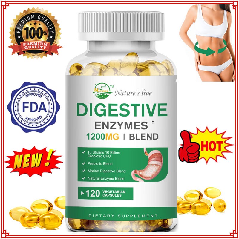 Digestive Enzymes- W/Probiotics & Prebiotics- Gas,Constipation & Bloating Relief