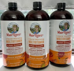 Mary Ruth’s Liquid Morning Multivitamin + Hair Growth Lot of (3) 30oz