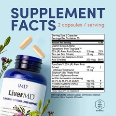 3 Nutrition 1MD Packs Supplement LiverMD Liver Aid – recently-made | Exp 11/2027