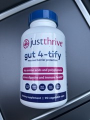 Just Thrive Gut 4-tify Health Supplement. Anti Bloat. 90 Capsules