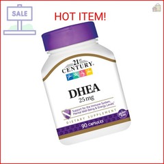 21st Century DHEA 25 mg Capsules, 90-Count (Pack of 2)