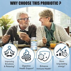 3 bottles Raw Probiotics 100 Billion CFU Gut Health Digestive Immunity Support