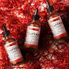 Organic Saffron Tincture – Pure Extract Drops – Premium Liquid Herbal Supplem…