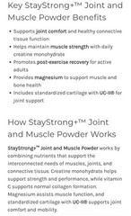 Metagenics Staystrong Powder 6.60 Oz Joint & Muscle Support Dietary Supplement