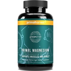 Magnesium Supplement Complex 310mg by Primal Harvest with Magnesium Glycinate, C