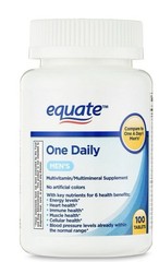 Equate One Daily Men’s Multivitamin 100 Count Compare to One a Day Men’s..