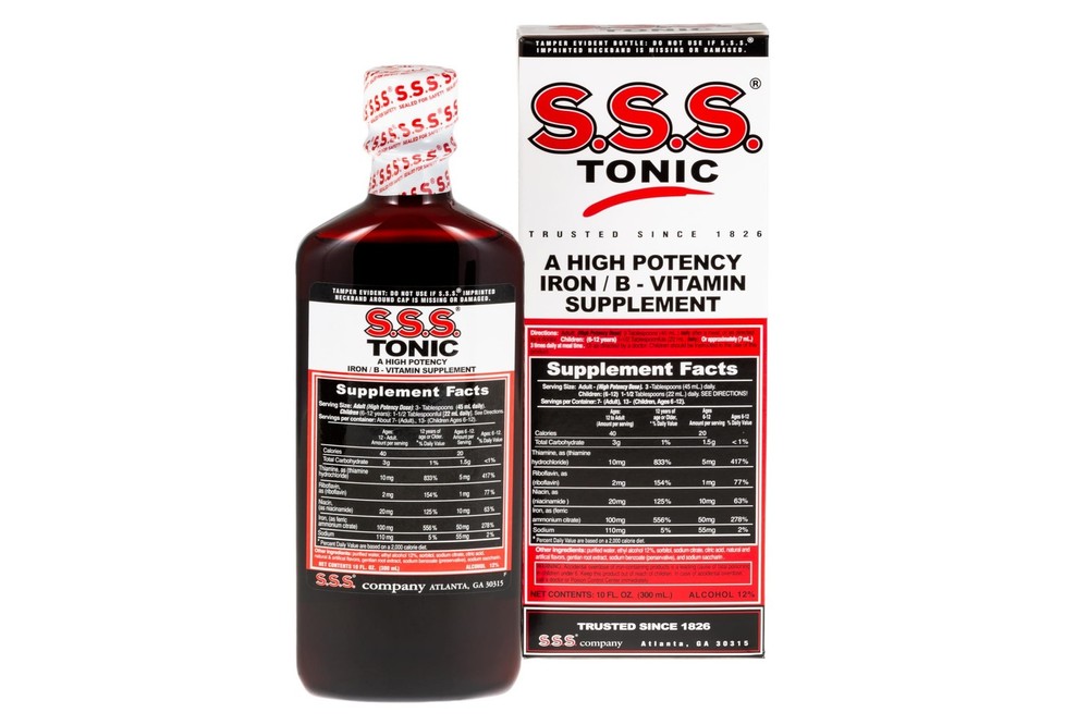 S.S.S. Tonic, Iron and Vitamin B Supplement, High Potency Vitamins, Bottle,10…