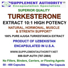 TURKESTERONE 10:1 EXTRACT POWDER CAPSULES – 100ct Bag – SUPER FRESH! – NEW!