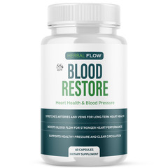 (1 Pack) Herbal Flow Blood Restore Advanced Support Vitamin Supplement 60 Caps