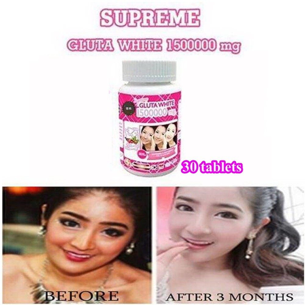 White Gluta Supreme 1500000 Mg V Shape Face Whitening Anti Aging