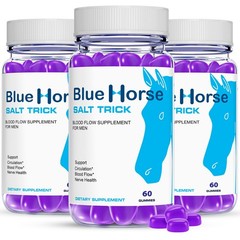 ( 3 Pack ) Blue Horse Salt Trick – Our Best Blood Flow Gummies for Men
