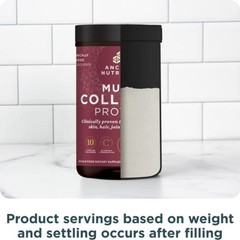 3/28 Ancient Nutrition Hydrolyzed Collagen Peptides Powder, Unflavored Multi Col