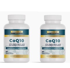 Nature’s Lab CoQ10 Alpha Lipoic Acid Acetyl L-Carnitine 120ct Total 2pk Heart