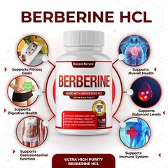 Berberine Supplement 1800mg – Premium Berberine HCl 97% High Purity Berberine…