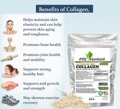 Two 1.1lbCollagen Peptides Hydrolyzed Anti-Aging Grass Fed Protein Powder