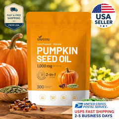Organic Pumpkin Seed Oil Saw Palmetto Softgel 1000mg High Potency Formula