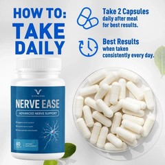 (5 Pack) Nerve Ease Nootropic Nerve Support Max Supplement NerveEase 300 Capsule