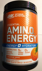 OPTIMUM NUTRITION – AMIN.O. Energy – TANGERINE WAVE – 30 Servs – Exp 12/2026