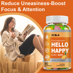 Saffron Extract 60 Gummies – 30mg Stress Relief & Mood Support Antioxidant