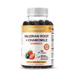 Vitamatic Valerian Root Chamomile Gummies – 6000 mg Equivalent Per Serving