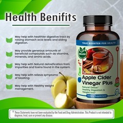 TrueMed Apple Cider Vinegar Plus Ginger Root Cinnamon 650mg 60 Capsules