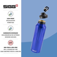 Sigg – Reusable Water Bottle – WMB Traveller Blue 51 Oz – 50.7 Ounces,